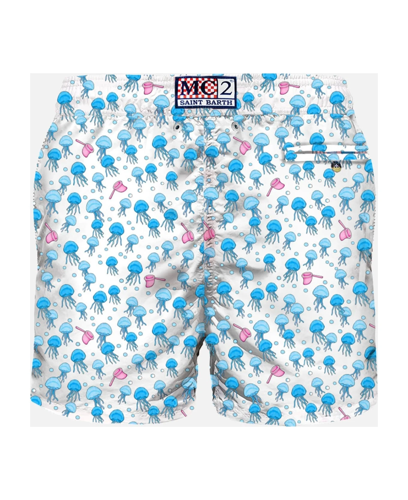 MC2 Saint Barth Man Light Fabric Swim Shorts With Jellyfish Print 4 MC2 Saint Barth Man Light Fabric Swim Shorts With Jellyfish Print - Image 2