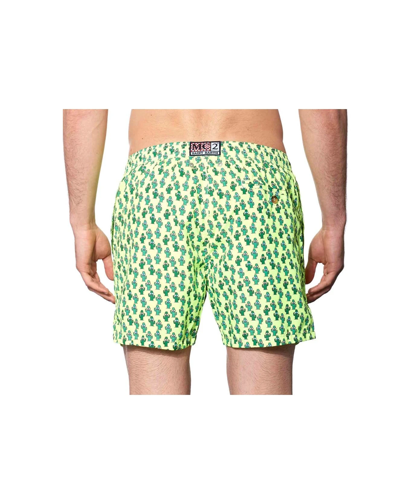 MC2 Saint Barth Light Fabric Man Swim Shorts Cactus Print 6 MC2 Saint Barth Light Fabric Man Swim Shorts Cactus Print - Image 4
