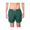 MC2 Saint Barth Solid Green Mid-length Linen Swim Shorts -Family Dressing 0622e4de1e75d3e19db56bc53990c921