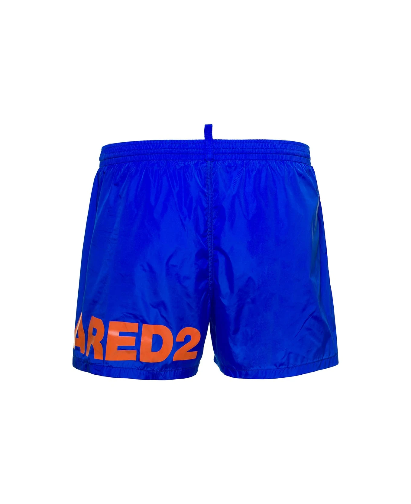 DSQUARED2 Blue Swim Trunks With Logo Print In Polyammide Man 4 DSQUARED2 Blue Swim Trunks With Logo Print In Polyammide Man - Image 2