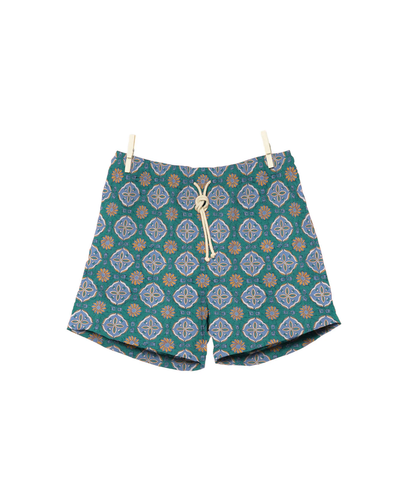Maestrale Celeste/verde Swim Shorts 3 Maestrale Celeste/verde Swim Shorts