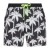 MC2 Saint Barth Man Zipped Swim Shorts With Palm Print -Family Dressing 09f5941685c4e393364e8edbeaec489c