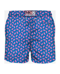 MC2 Saint Barth Light Fabric Man Swim Shorts Watermelon Print -Family Dressing 19d1118ddefe2323e71faa2643648102