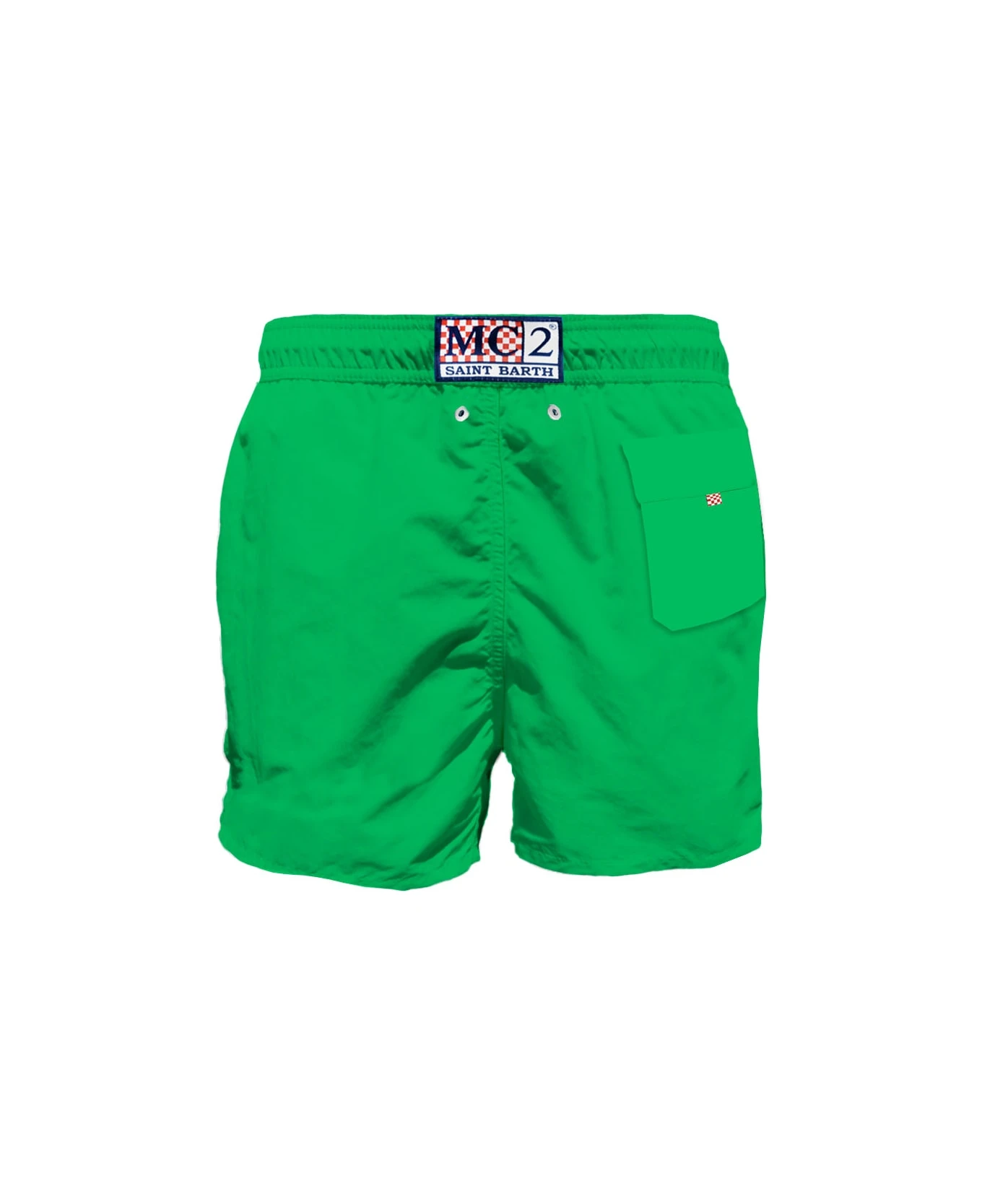 MC2 Saint Barth Green Man Swim Shorts With Pocket 4 MC2 Saint Barth Green Man Swim Shorts With Pocket - Image 2