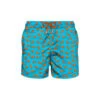 MC2 Saint Barth Man Light Fabric Swim Shorts With Seal Print