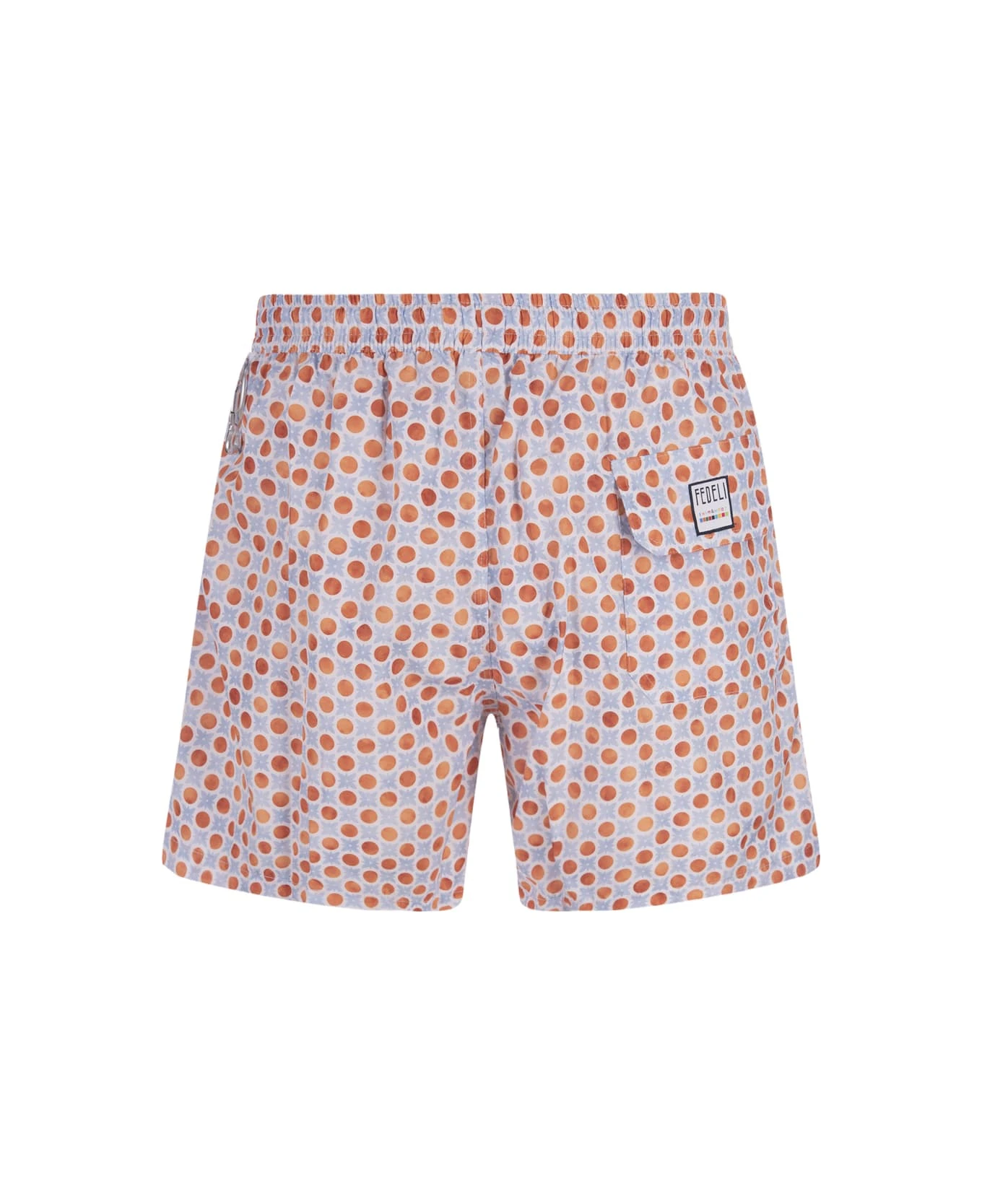 Swim Shorts With Two-tone Flower And Polka Dot Pattern 4 Swim Shorts With Two-tone Flower And Polka Dot Pattern - Image 2