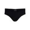 Dolce & Gabbana Black Swim Brief With Metallic Dg Logo In Stretch Polyamide Man -Family Dressing 1d08b1b55b78bf2944f0e82c79c01fa3