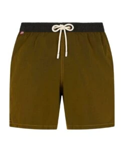 MC2 Saint Barth Man Ochre Light Fabric Swim Shorts