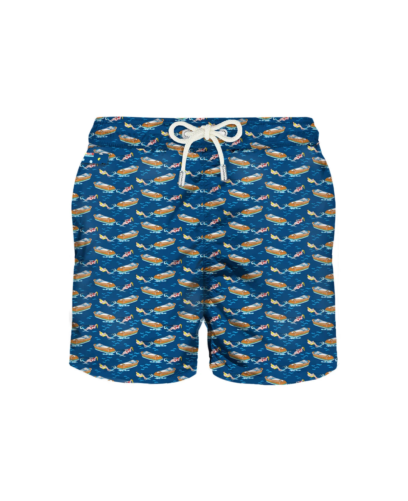 MC2 Saint Barth Light Fabric Swim Shorts With Boats Print 3 MC2 Saint Barth Light Fabric Swim Shorts With Boats Print