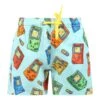 MC2 Saint Barth Light Blue Swim Boxer For Boy With Videogames Print And Logo -Family Dressing 25ce4ac73c945b3aa73a5b07688c4e01