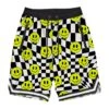 MC2 Saint Barth Checked Swim Shorts Surf Style With Smiles Print