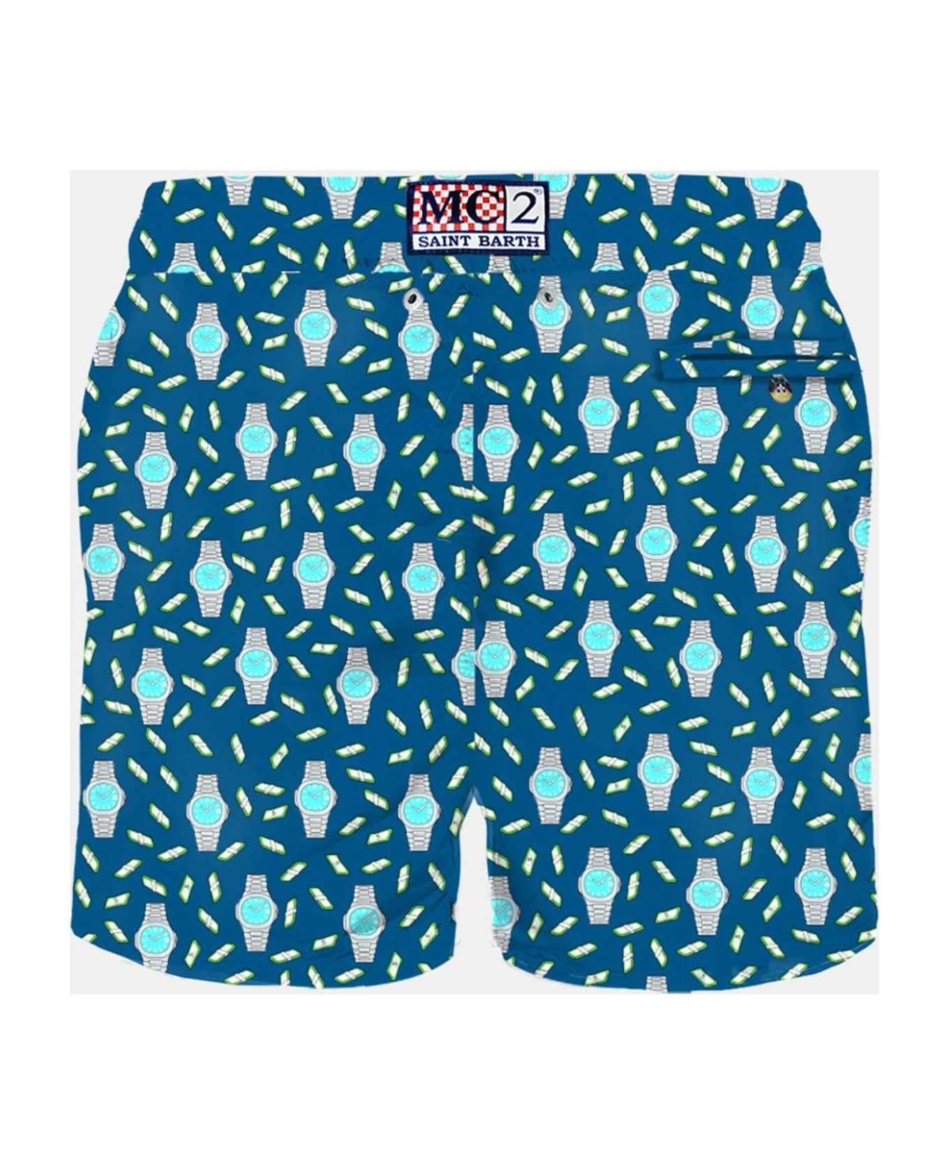MC2 Saint Barth Man Light Fabric Swim Shorts With Money And Swatch Print 4 MC2 Saint Barth Man Light Fabric Swim Shorts With Money And Swatch Print - Image 2