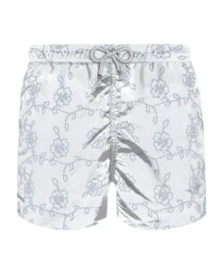 MC2 Saint Barth Blue Embroidered Swim Shorts