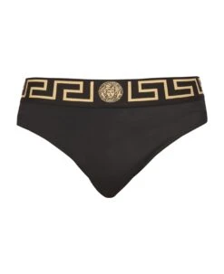 Versace La Greca Print Swim Briefs