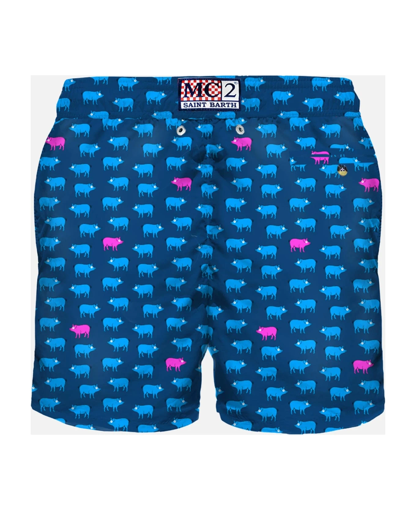 MC2 Saint Barth Man Light Fabric Swim Shorts With Pigs Print 4 MC2 Saint Barth Man Light Fabric Swim Shorts With Pigs Print - Image 2