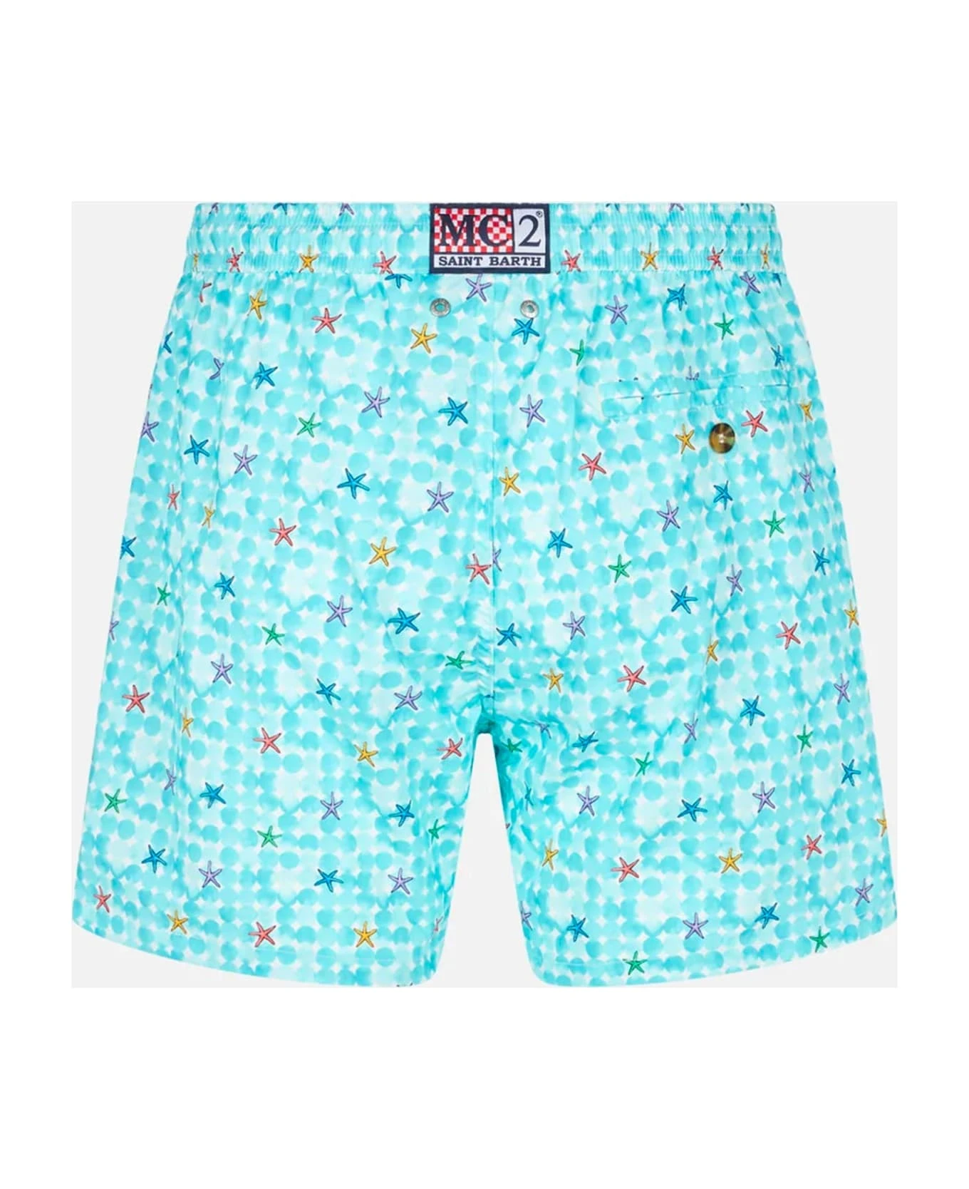MC2 Saint Barth Man Light Fabric Comfort Swim Shorts With Sea Star Print 4 MC2 Saint Barth Man Light Fabric Comfort Swim Shorts With Sea Star Print - Image 2