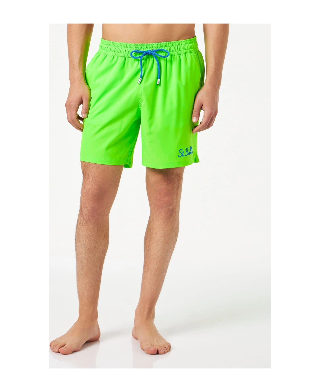 MC2 Saint Barth Man Fluo Green Comfort Swim Shorts 5 MC2 Saint Barth Man Fluo Green Comfort Swim Shorts - Image 3