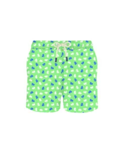 MC2 Saint Barth Man Swim Shorts Fins Micro Print