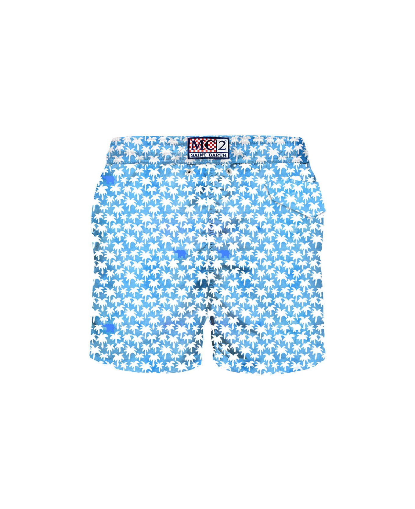 MC2 Saint Barth Man Light Fabric Swim Shorts With Palm Print 4 MC2 Saint Barth Man Light Fabric Swim Shorts With Palm Print - Image 2