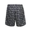 Versace Black Swim Trunks With All-over Contrasting Logo Print In Nylon Man -Family Dressing 3d28160ee6d9cac9c85c30d3c40b4fb5