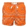 MC2 Saint Barth Man Swim Shorts With Orange Bandanna Print -Family Dressing 3e80f90baa8b2dee22bd726a1a43b9ce