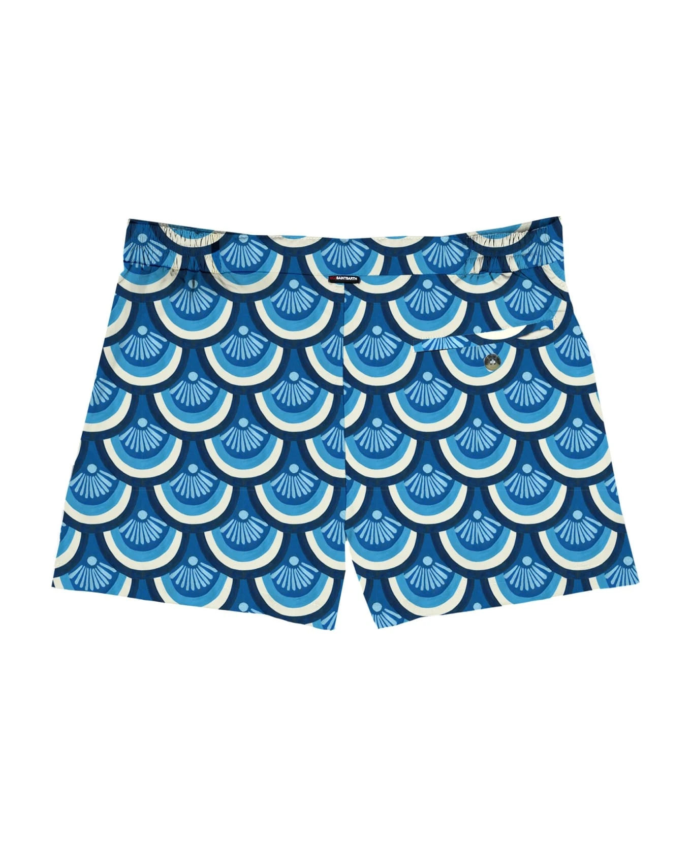 MC2 Saint Barth Shorter-lenght Swim Short Majolica Print 4 MC2 Saint Barth Shorter-lenght Swim Short Majolica Print - Image 2
