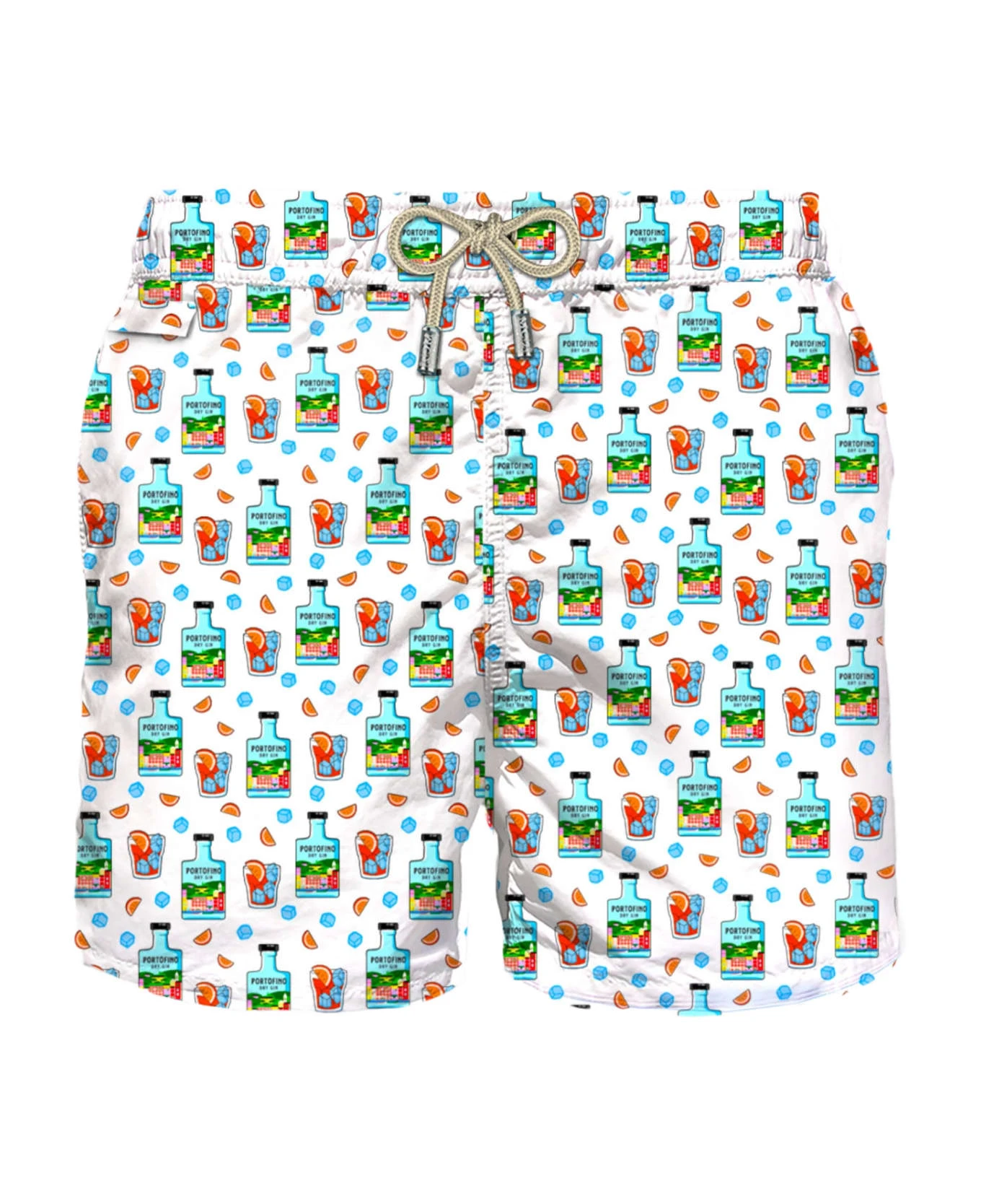 MC2 Saint Barth Man Light Fabric Swim Shorts With Portofino Gin Print | Portofino Dry Gin Special Edition 3 MC2 Saint Barth Man Light Fabric Swim Shorts With Portofino Gin Print | Portofino Dry Gin Special Edition