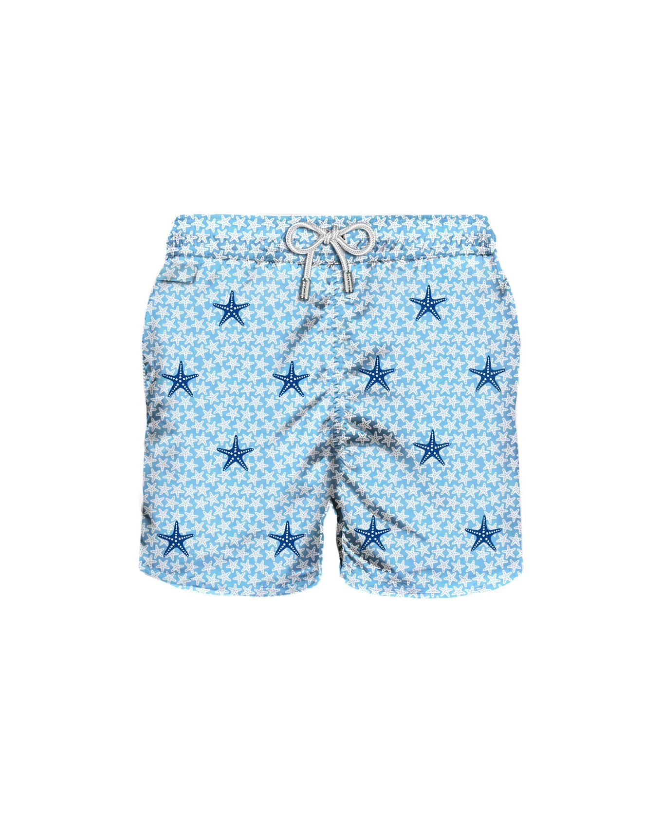 MC2 Saint Barth Man Light Fabric Swim Shorts With Stars Embroidery 3 MC2 Saint Barth Man Light Fabric Swim Shorts With Stars Embroidery