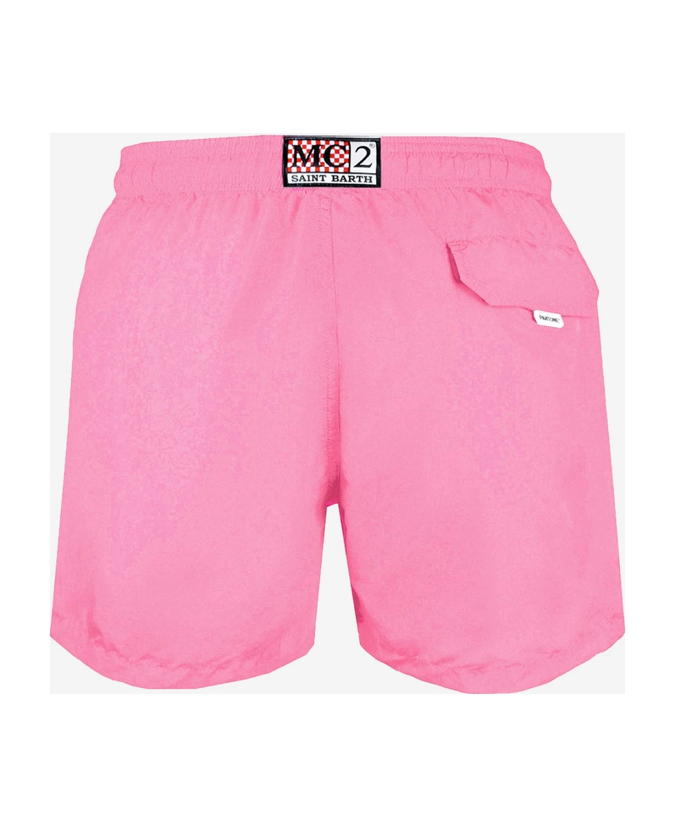 MC2 Saint Barth Man Pink Swim Shorts | Pantone Special Edition 4 MC2 Saint Barth Man Pink Swim Shorts | Pantone Special Edition - Image 2