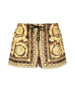 Versace Swim Boxer Nylon Golfo Cocco Barocco Print