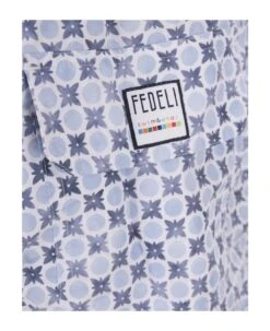 Swim Shorts With Blue Flower And Polka Dot Pattern -Family Dressing 52bbf617739e32b094c4a44db4065dfe