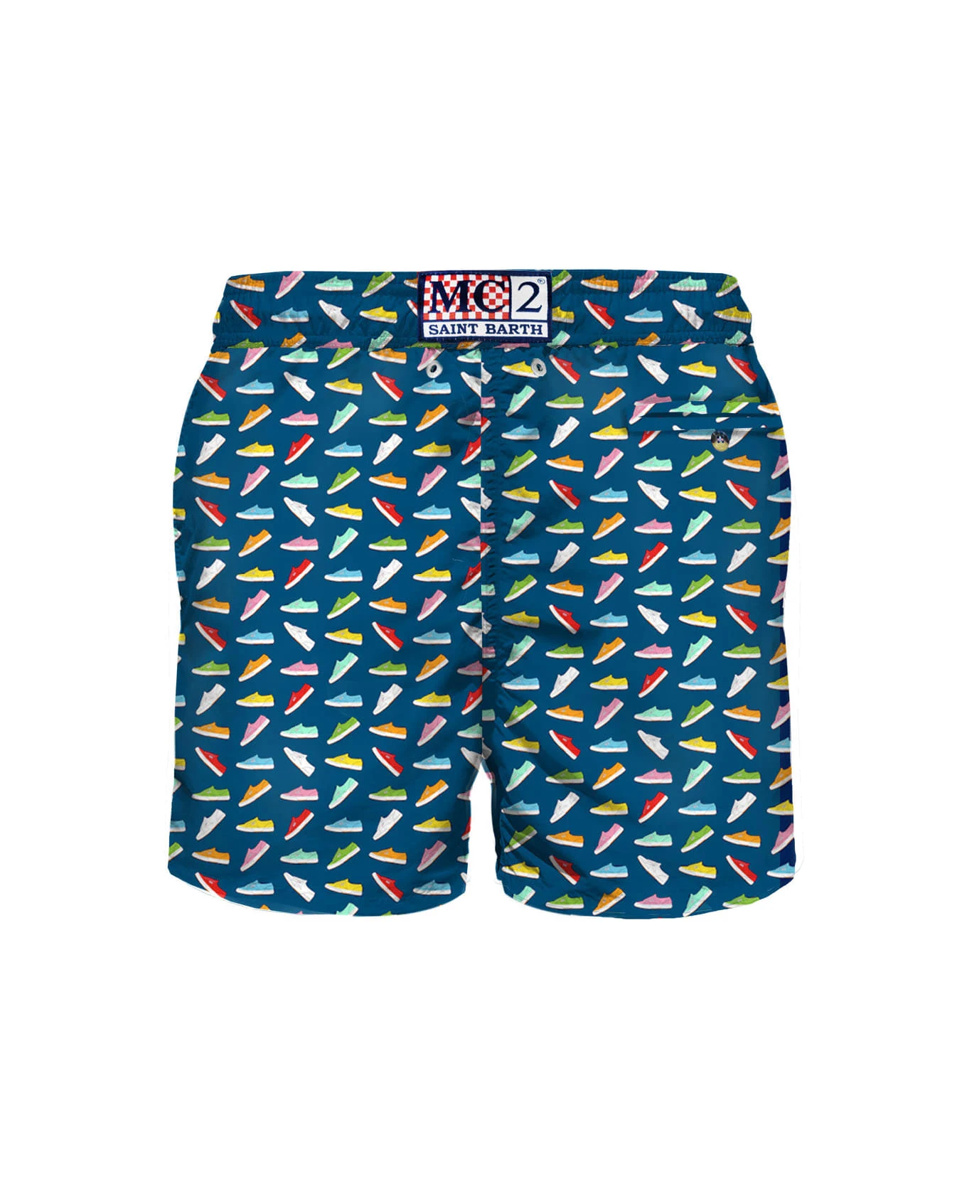 MC2 Saint Barth Light Fabric Man Swim Shorts Superga Print | Superga® Special Edition 4 MC2 Saint Barth Light Fabric Man Swim Shorts Superga Print | Superga® Special Edition - Image 2