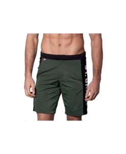 MC2 Saint Barth Military Green Swim Shorts With Contrast Lateral Band -Family Dressing 5911bc69d5d648978206d3d0121eb8be