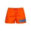 DSQUARED2 Orange Swim Trunks With Logo Print In Polyammide Man -Family Dressing 5a86c0adce4c0e04766cb60bc33bbef7