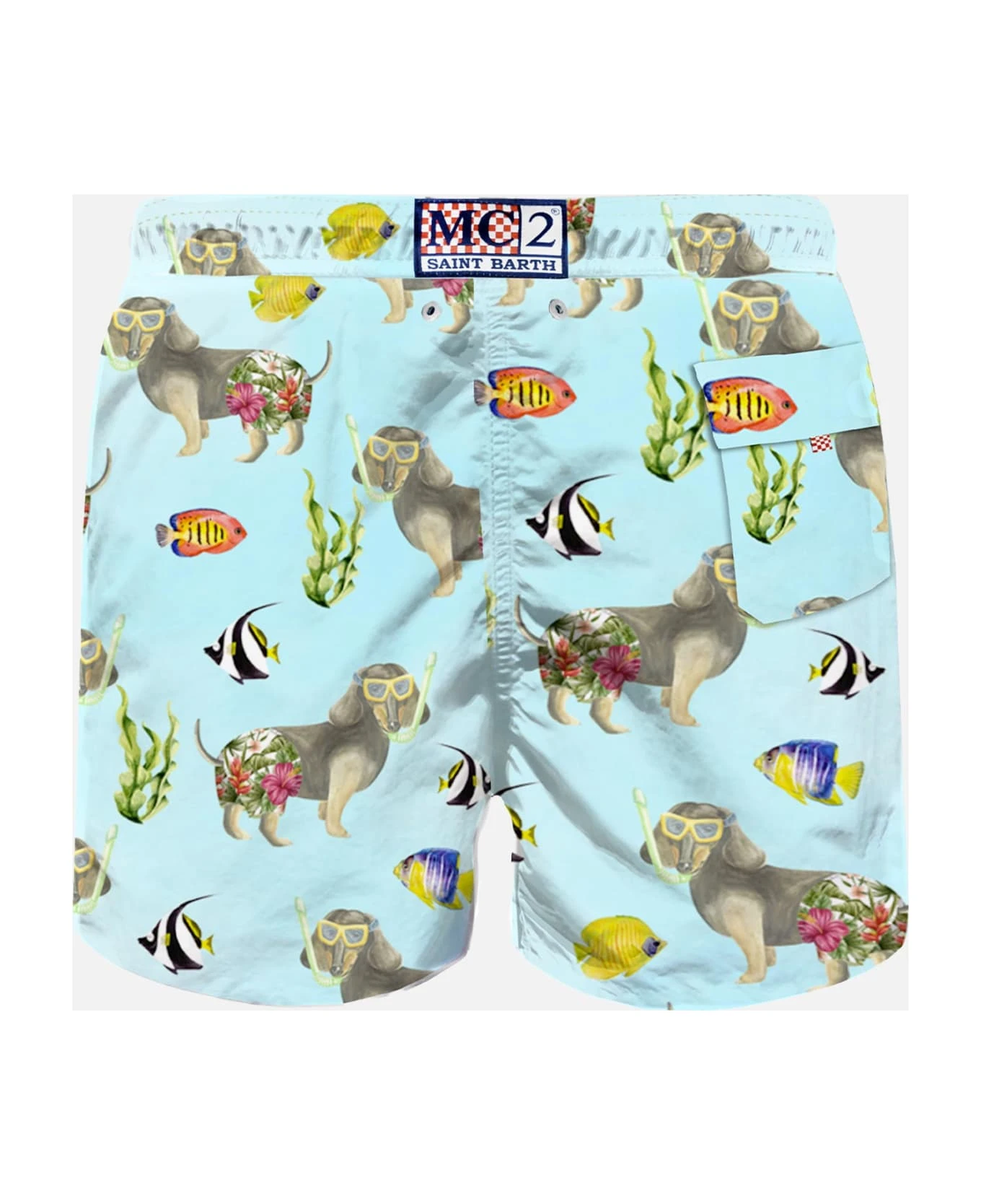 MC2 Saint Barth Man Classic Swim Short With Dog Print 4 MC2 Saint Barth Man Classic Swim Short With Dog Print - Image 2