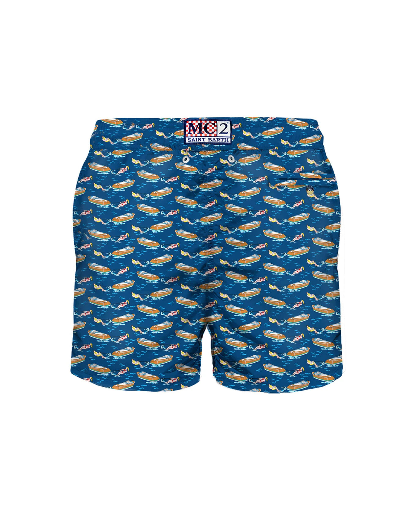 MC2 Saint Barth Light Fabric Swim Shorts With Boats Print 4 MC2 Saint Barth Light Fabric Swim Shorts With Boats Print - Image 2
