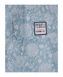 Light Blue Swim Shorts With Flowers Pattern -Family Dressing 6915126a0f5030b6e54c1da0de1f5431