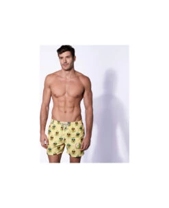 MC2 Saint Barth Mid-length Swim Shorts Avocado Toast Striped Print -Family Dressing 696167b03fafcefae94b76104b3c2ae9