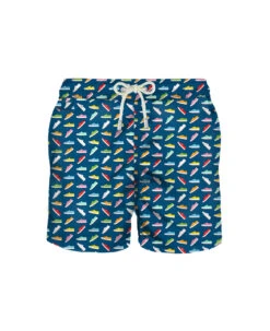 MC2 Saint Barth Light Fabric Man Swim Shorts Superga Print | Superga® Special Edition