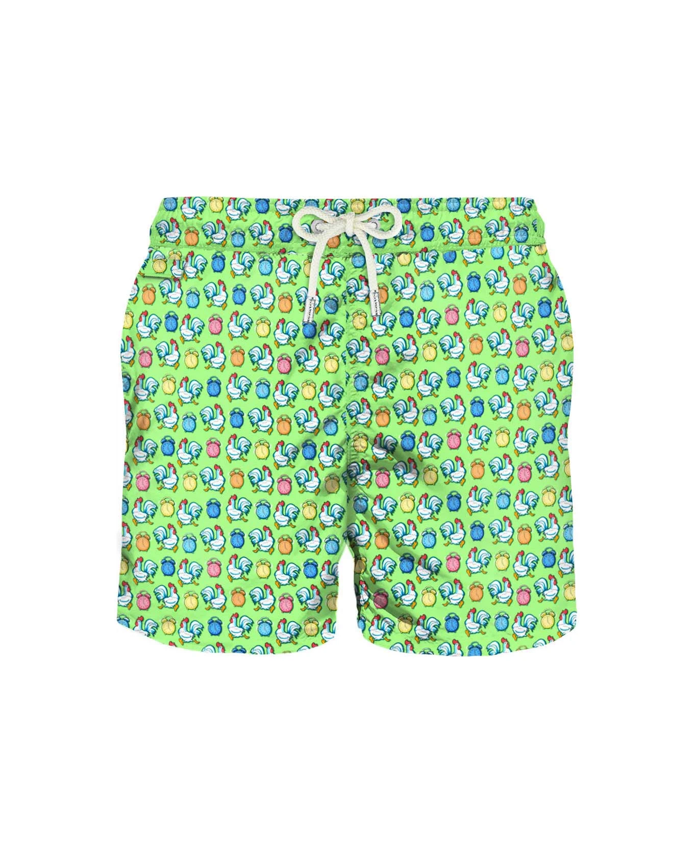 MC2 Saint Barth Light Fabric Man Swim Shorts Roosters Print 3 MC2 Saint Barth Light Fabric Man Swim Shorts Roosters Print