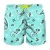 MC2 Saint Barth Man Light Fabric Swim Shorts With Water Green Bandanna Print -Family Dressing 760411e1be6449da6b8544054c2cd492