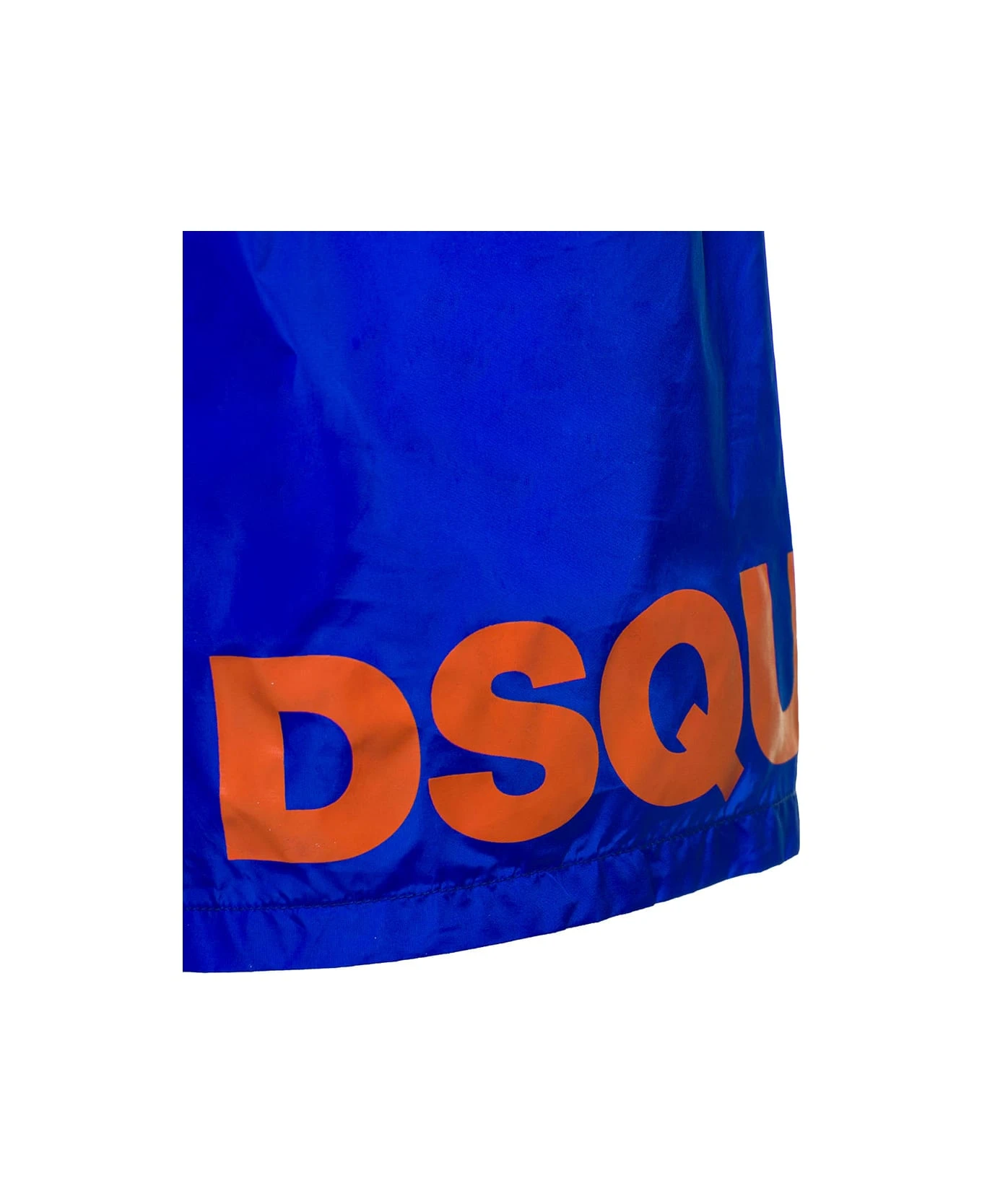 DSQUARED2 Blue Swim Trunks With Logo Print In Polyammide Man 5 DSQUARED2 Blue Swim Trunks With Logo Print In Polyammide Man - Image 3