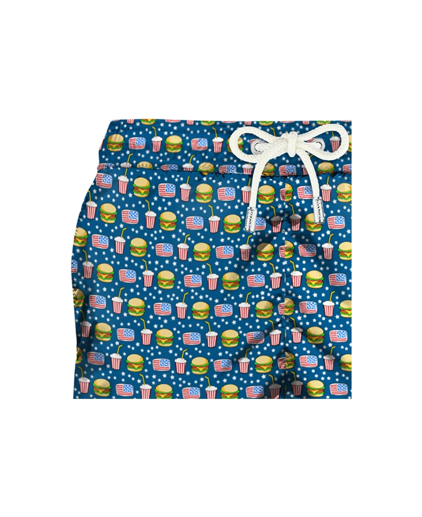 MC2 Saint Barth Light Fabric Man Swim Shorts Fast Food Print 5 MC2 Saint Barth Light Fabric Man Swim Shorts Fast Food Print - Image 3