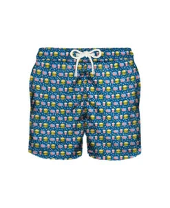 MC2 Saint Barth Light Fabric Man Swim Shorts Fast Food Print