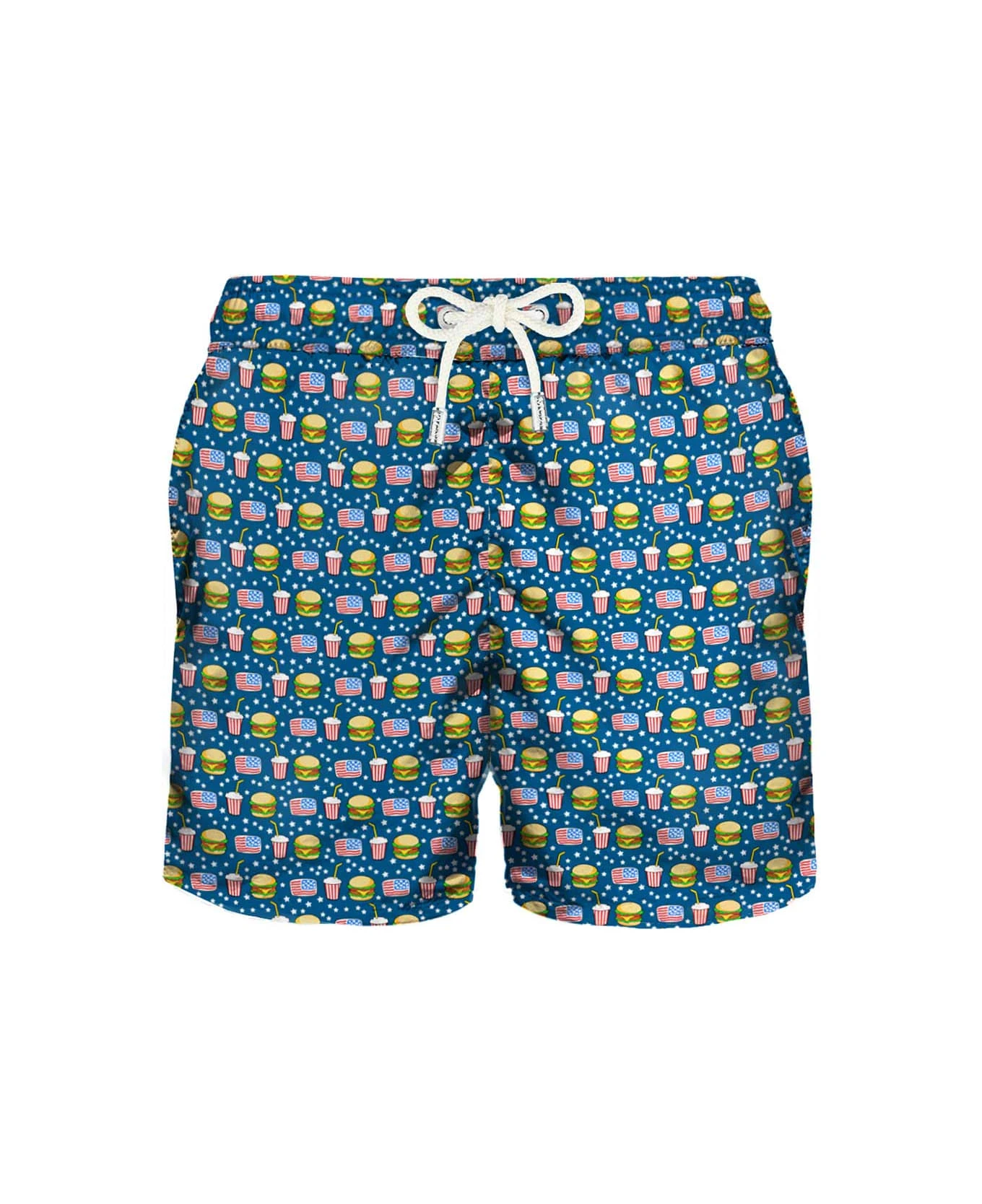 MC2 Saint Barth Light Fabric Man Swim Shorts Fast Food Print 3 MC2 Saint Barth Light Fabric Man Swim Shorts Fast Food Print