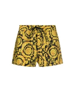 Versace Swim Boxer Tessuto Nylon Recycled Barocco Ss92 All Over Print