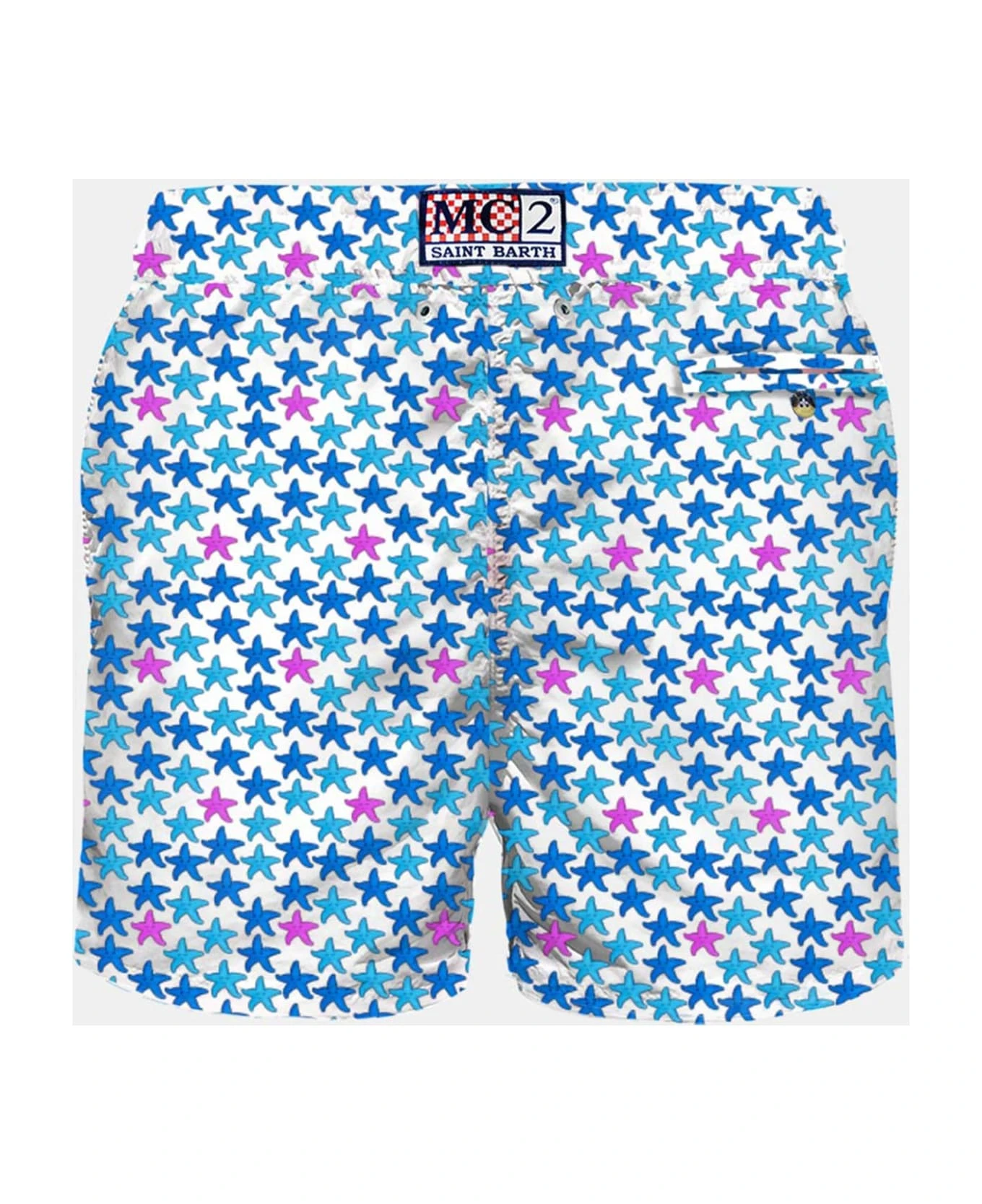 MC2 Saint Barth Man Light Fabric Swim Shorts With Starfish Print 4 MC2 Saint Barth Man Light Fabric Swim Shorts With Starfish Print - Image 2