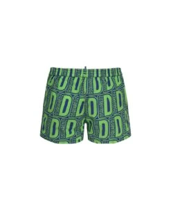 DSQUARED2 Swim Boxer With All-over Print -Family Dressing 8678b48e4842c37b579e5a020bc1a494