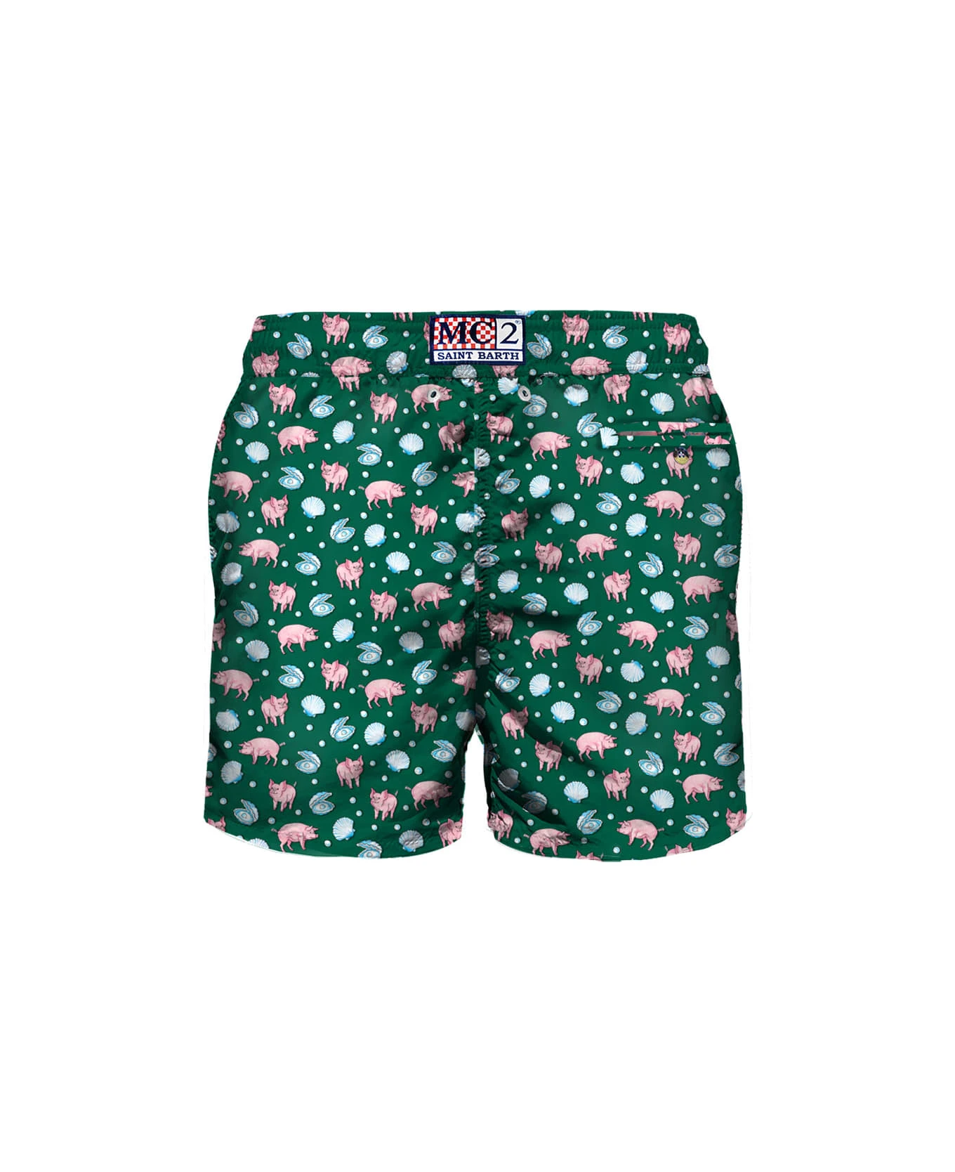 MC2 Saint Barth Light Fabric Man Swim Shorts Pig And Pearl Print 4 MC2 Saint Barth Light Fabric Man Swim Shorts Pig And Pearl Print - Image 2