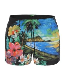 Dolce & Gabbana Hawaii Print Swim Trunks